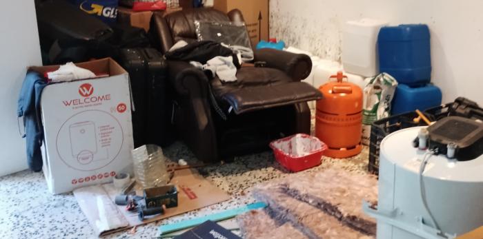 Estado en el que se encontraban las dependencias de la cocina clandestina