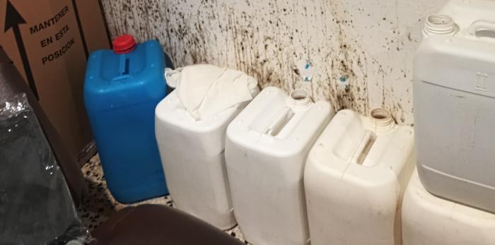 Estado en el que se encontraban las dependencias de la cocina clandestina