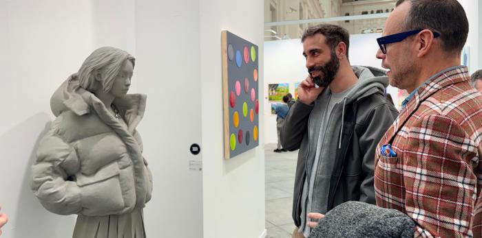 En su visita a Art Madrid han mantenido encuentros con el artista Alejandro Monge o las galerías de Carmen Terreros y Carla Labau, entre otros