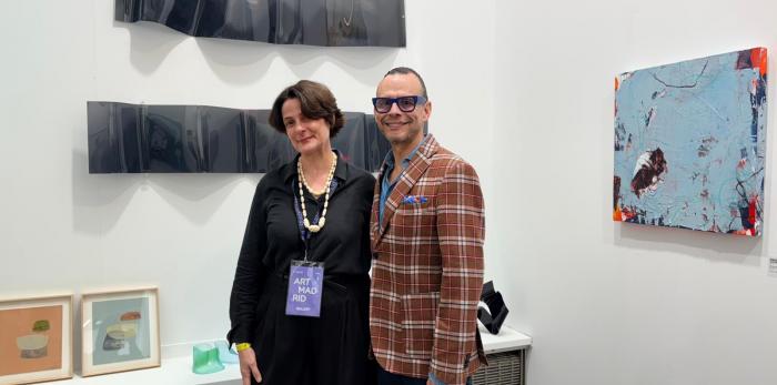 En su visita a Art Madrid han mantenido encuentros con el artista Alejandro Monge o las galerías de Carmen Terreros y Carla Labau, entre otros