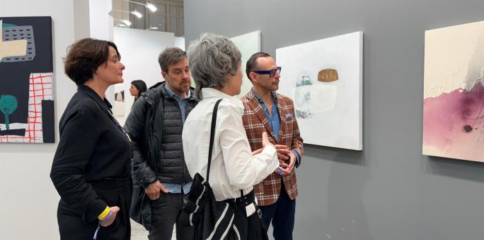 En su visita a Art Madrid han mantenido encuentros con el artista Alejandro Monge o las galerías de Carmen Terreros y Carla Labau, entre otros