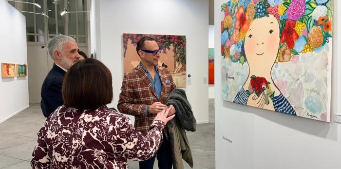 En su visita a Art Madrid han mantenido encuentros con el artista Alejandro Monge o las galerías de Carmen Terreros y Carla Labau, entre otros