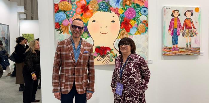 En su visita a Art Madrid han mantenido encuentros con el artista Alejandro Monge o las galerías de Carmen Terreros y Carla Labau, entre otros