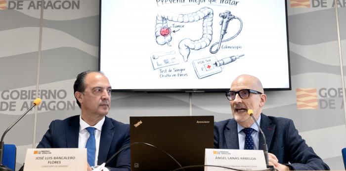 Presentación de la ampliación del cribado de cáncer de colon en Aragón