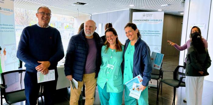 Campaña desarrollada en el CME Inocencio Jiménez de Zaragoza para concienciar de la importancia de detectar cuanto antes la enfermedad renal