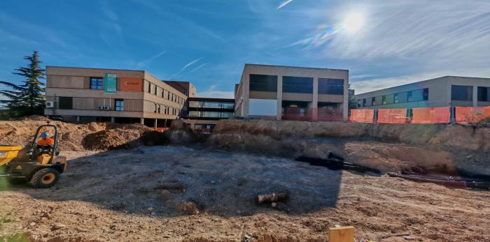 Imágenes de esta semana de las obras que se están desarrollando en el Hospital Ernest Lluch de Calatayud