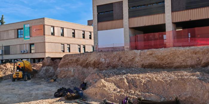 Imágenes de esta semana de las obras que se están desarrollando en el Hospital Ernest Lluch de Calatayud