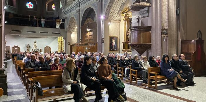 Hoy se ha presentado el resultado de los trabajos de restauración del retablo de Santa Orosia en Illueca.