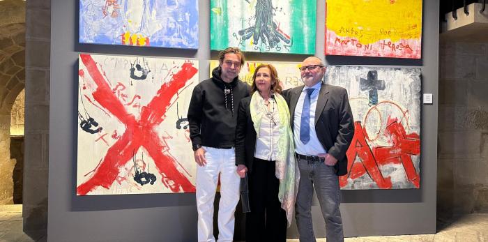 Presentación de la exposición ‘Antonio Teresa Aragón’, de Jordi Mollà, en el Museo de Huesca