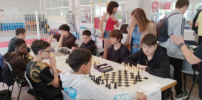 La directora general de Política Educativa, Ana Moracho, ha asistido al encuentro de ajedrez.