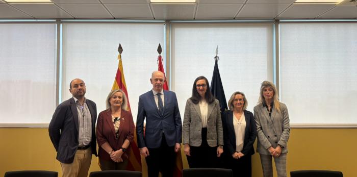 El consejero de Sanidad y parte de su equipo se reúnen con los presidentes de los colegios de Enfermería y de Médicos de las tres provincias
