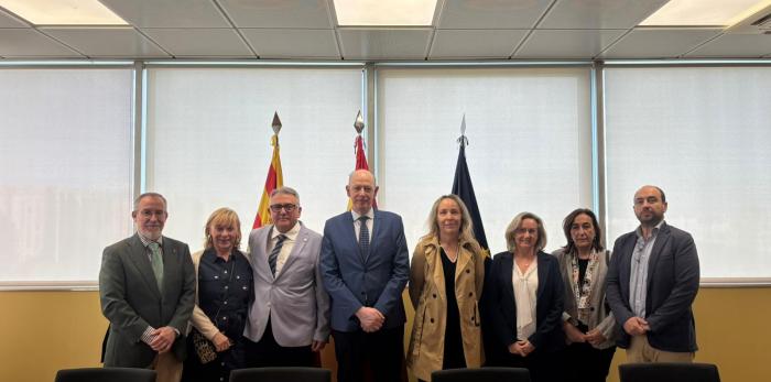 El consejero de Sanidad y parte de su equipo se reúnen con los presidentes de los colegios de Enfermería y de Médicos de las tres provincias