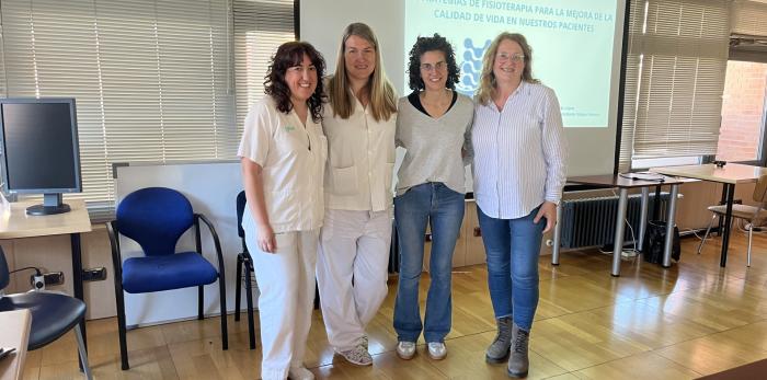 Profesionales participantes en la Escuela de Pacientes Ostomizados del Hospital Universitario Obispo Polanco de Teruel.