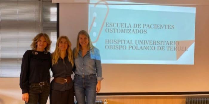 Profesionales participantes en la Escuela de Pacientes Ostomizados del Hospital Universitario Obispo Polanco de Teruel.