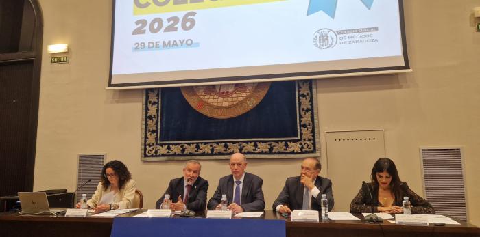 El consejero de Sanidad participa en el Día del Colegiado del Colegio de Médicos de Zaragoza