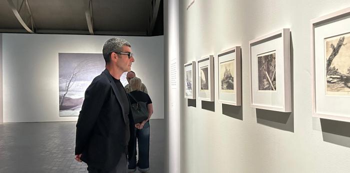Presentación de la exposición ‘Espacios ocultos. Goya en silencio. José Manuel Ballester’, en el IAACC Pablo Serrano.
