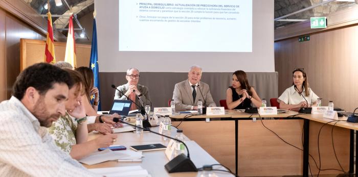 Consejo Comarcal celebrado hoy en la sede del Gobierno de Aragón.
