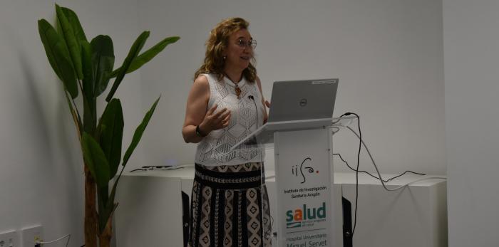 Imágenes de la Jornada de Terapias Avanzadas celebradas en las instalaciones del IIS Aragón en el HUMS