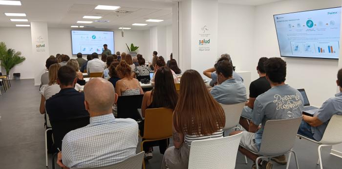 Imágenes de la Jornada de Terapias Avanzadas celebradas en las instalaciones del IIS Aragón en el HUMS