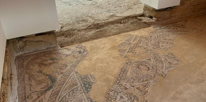 Visita a la villa romana de La Malena, en Azuara