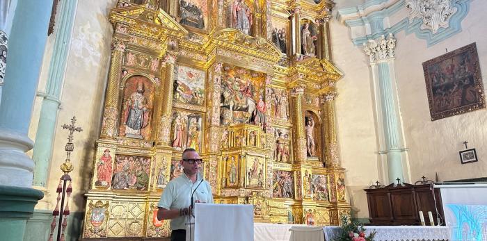 Presentación de la restauración del retablo de la Iglesia de San Martín en San Martín del Río.