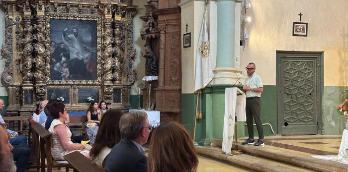 Presentación de la restauración del retablo de la Iglesia de San Martín en San Martín del Río.