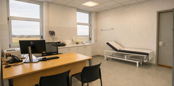 Zonas donde se ha intervenido en el centro de salud de Calatayud