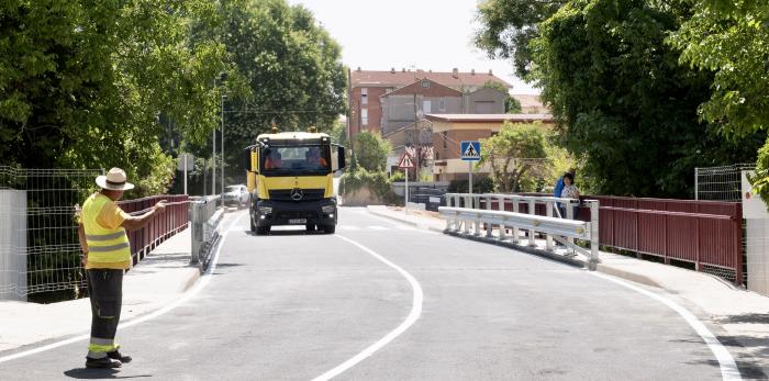 La apertura del nuevo puente mejora la movilidad en Calamocha y la Comarca del Jiloca.