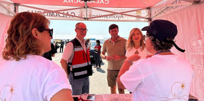 Visita de la vicepresidenta Mar Vaquero al punto POGA de Calamocha.