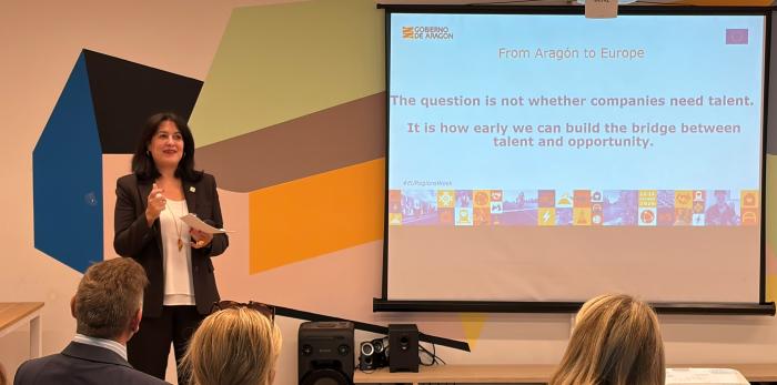 La experiencia aragonesa se ha presentado en la sesión oficial 'Raising the bar – attracting talent by creating attraction'