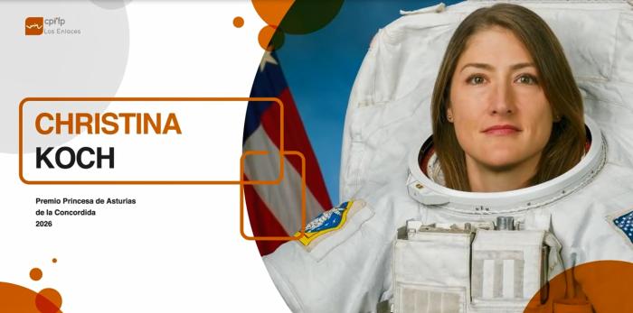 La astronauta de la NASA Christina Koch fue Premio Princesa de Asturias de la Concordia 2026