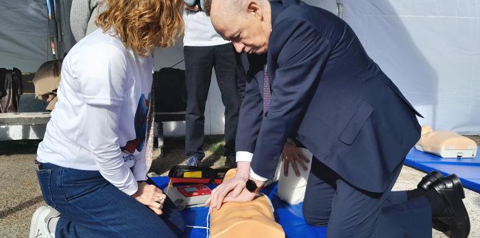 El consejero de Sanidad asiste al Día de la Parada Cardiaca, en el campus de San Francisco de la Universidad de Zaragoza