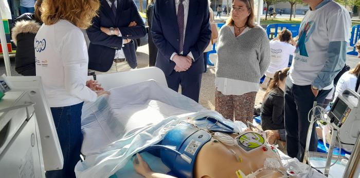 El consejero de Sanidad asiste al Día de la Parada Cardiaca, en el campus de San Francisco de la Universidad de Zaragoza