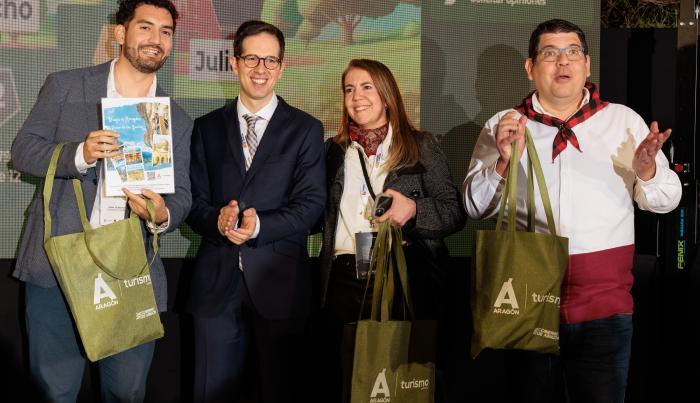 Imágenes del acto que se celebró ayer en Santiago de Chile para promocionar Aragón.