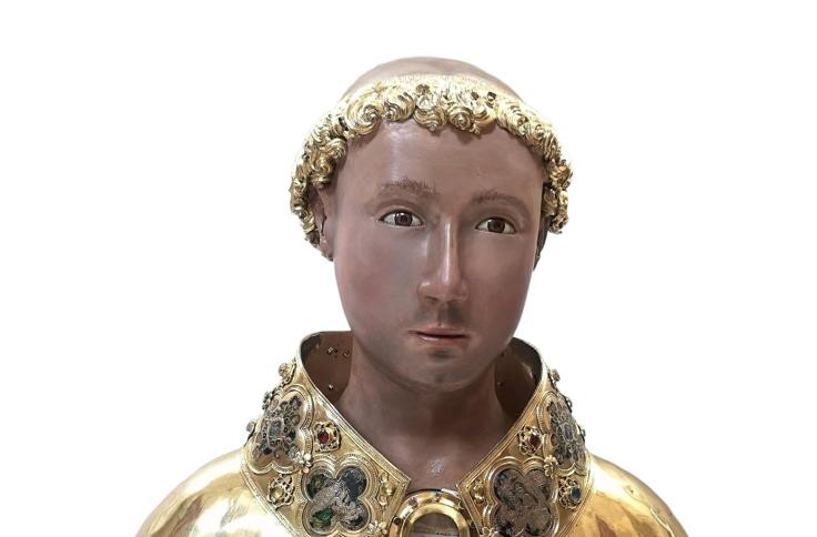 Restauración del busto de S. Lorenzo de la Seo