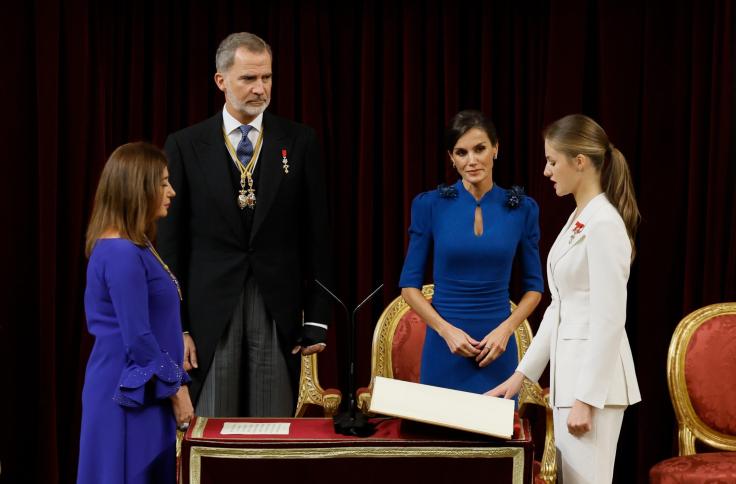 El presidente de Aragón asiste a la jura de la Constitución de la Princesa Leonor