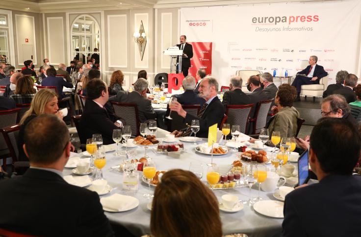 El Presidente de Aragón, en el Desayuno Informativo de Europa Press en Madrid