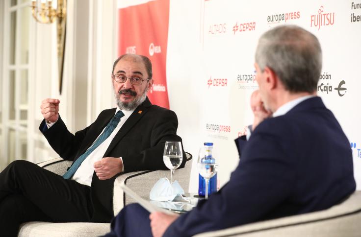 El Presidente de Aragón, en el Desayuno Informativo de Europa Press en Madrid