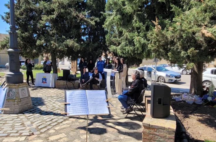 Homenaje a las víctimas del nazismo en Ejea de los Caballeros