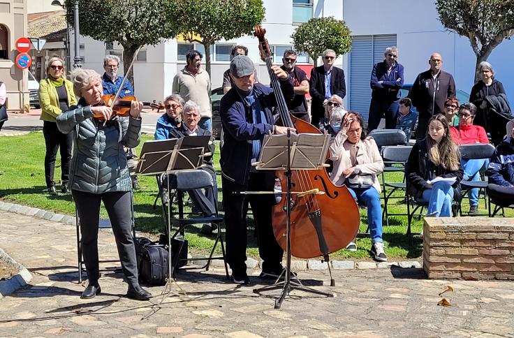 Homenaje a las víctimas del nazismo en Ejea de los Caballeros