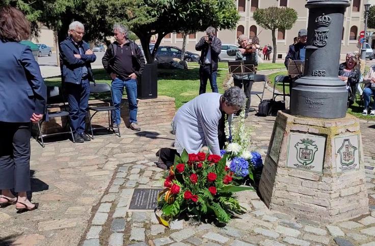 Marisancho Menjón en el homenaje de Ejea