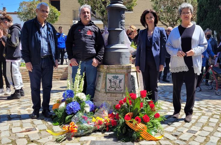 Homenaje a las víctimas del nazismo en Ejea de los Caballeros