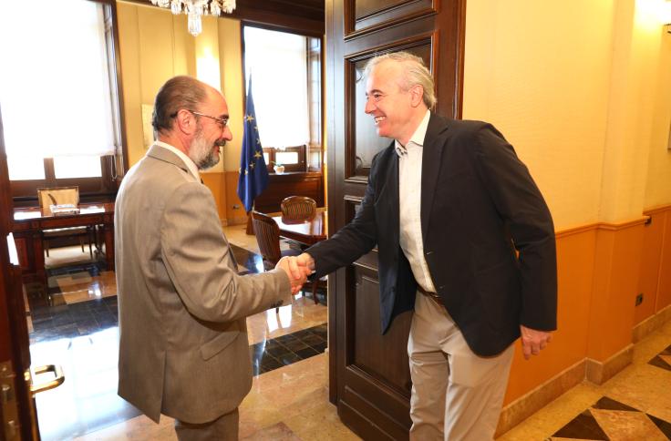 Reunión del Presidente de Aragón con el Alcalde de Zaragoza