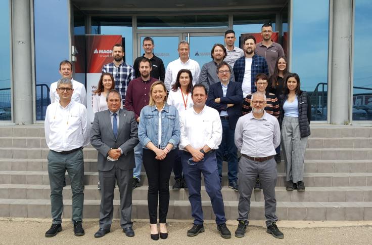 Visita a la empresa Magna Automotive en Pedrola
