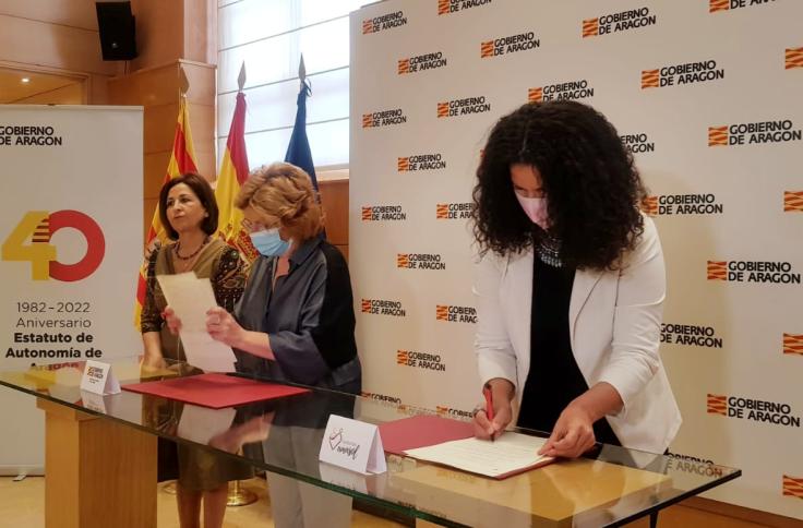 Firma del convenio entre Ciudadanía y las entidades 3ymás, Amasol y CERMI