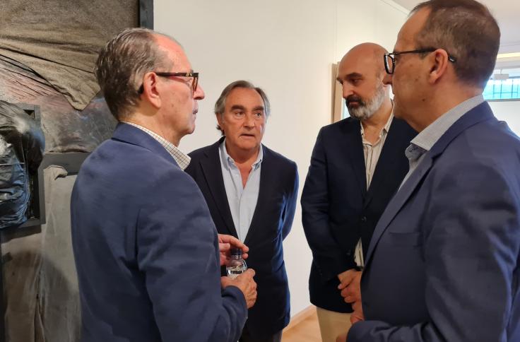 Inauguración de la exposición de Rafael Canogar en Bodega Enate