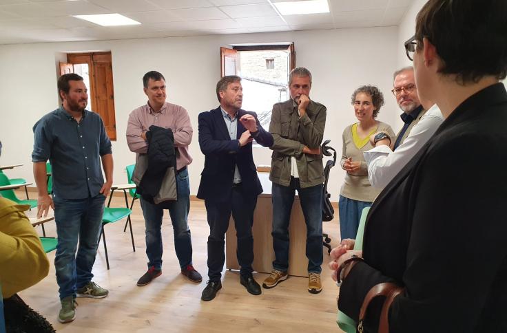 Aula de formación en el edificio de las antiguas escuelas