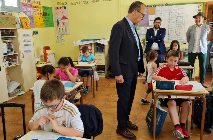 Visita al aula de Camañas del CRA Teruel Uno