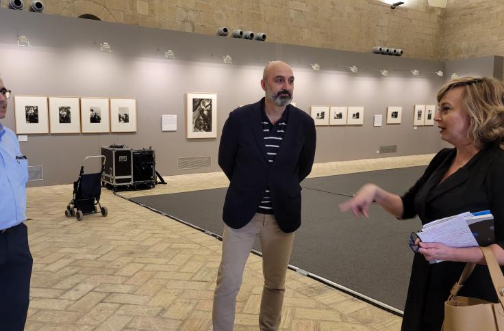 Inauguración de la exposición de Ramón Masats en el Museo de Huesca