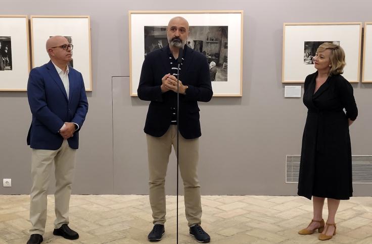 Inauguración de la exposición de Ramón Masats en el Museo de Huesca